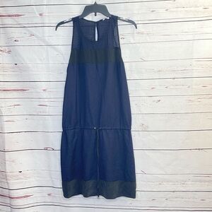 Rebecca Minkoff Navy Black Drop Waist Dress